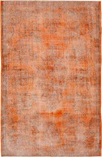 Boyalı El Dokuma Vintage Halı - 205 cm x 322 cm