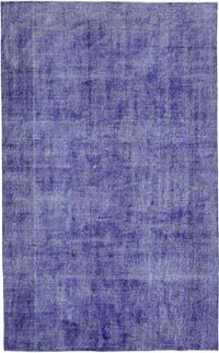 Boyalı El Dokuma Vintage Halı - 203 cm x 322 cm