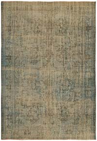 Alfombra Turca Vintage Sobre-teñida - 220 cm x 315 cm