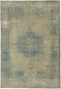 Vintage Turkish Hand-Knotted Rug - 6' 11" x 10' 2" (83" x 122")