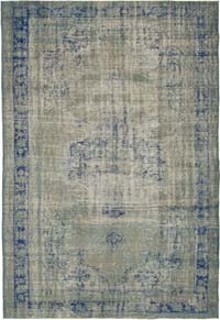 Vintage Turkish Hand-Knotted Rug - 7' 5" x 10' 11" (89" x 131")