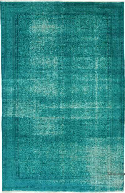 Over-dyed Vintage Hand-Knotted Turkish Rug - 7' 5" x 11' 6" (89" x 138")