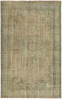 Vintage Turkish Hand-Knotted Rug - 7' 2" x 11' 4" (86" x 136")