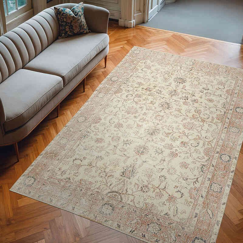 Vintage Turkish Hand-Knotted Rug - 6' 10" x 10' 1" (82" x 121") - K0074519
