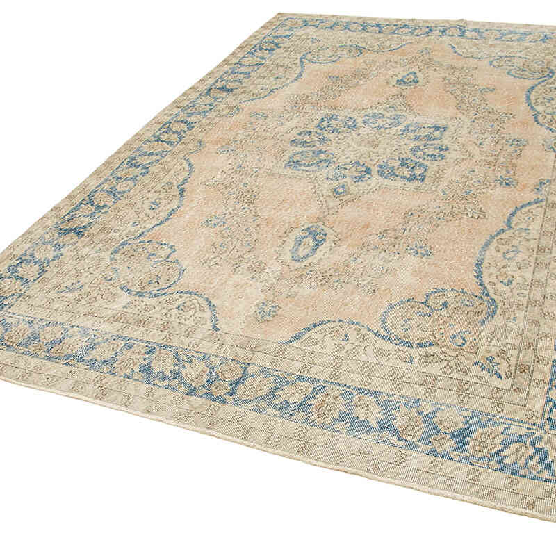 Alfombra Vintage Turca Anudada a Mano - 204 cm x 307 cm - K0074522