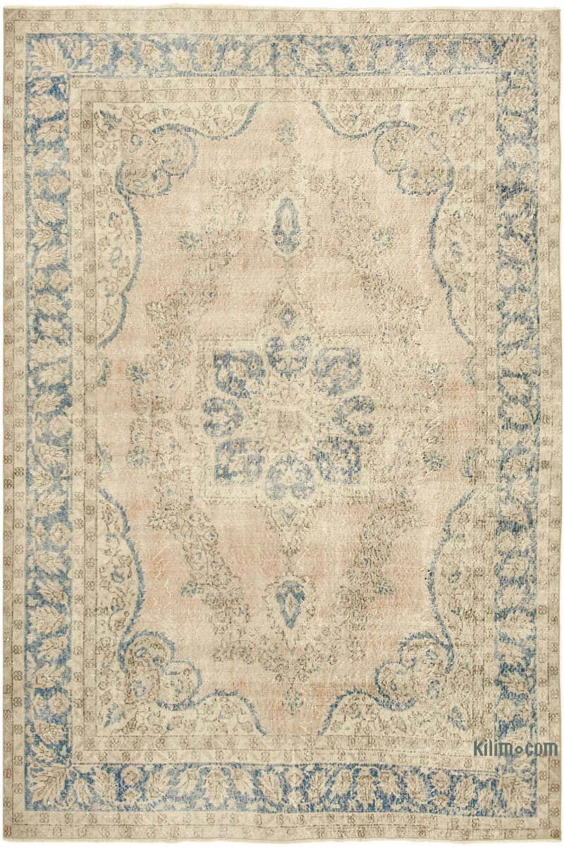 Alfombra Vintage Turca Anudada a Mano - 204 cm x 307 cm - K0074522