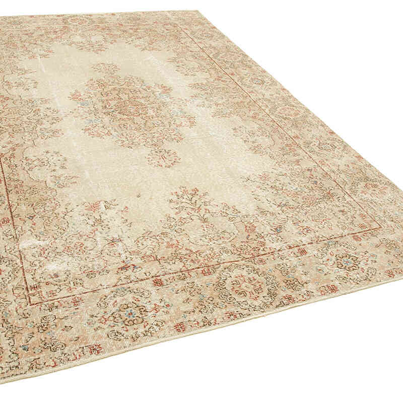 Alfombra Vintage Turca Anudada a Mano - 189 cm x 291 cm - K0074523