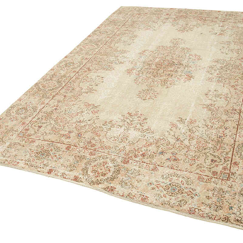 Alfombra Vintage Turca Anudada a Mano - 189 cm x 291 cm - K0074523