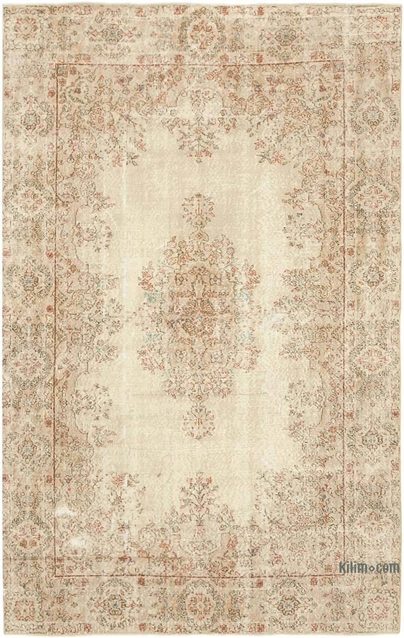 Alfombra Vintage Turca Anudada a Mano - 189 cm x 291 cm - K0074523