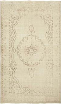 Vintage Turkish Hand-Knotted Rug - 6'  x 10' 4" (72" x 124")