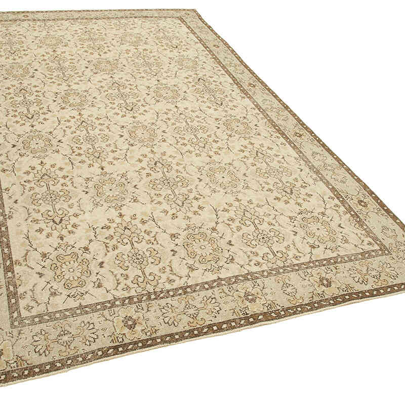 Alfombra Vintage Turca Anudada a Mano - 187 cm x 310 cm - K0074527