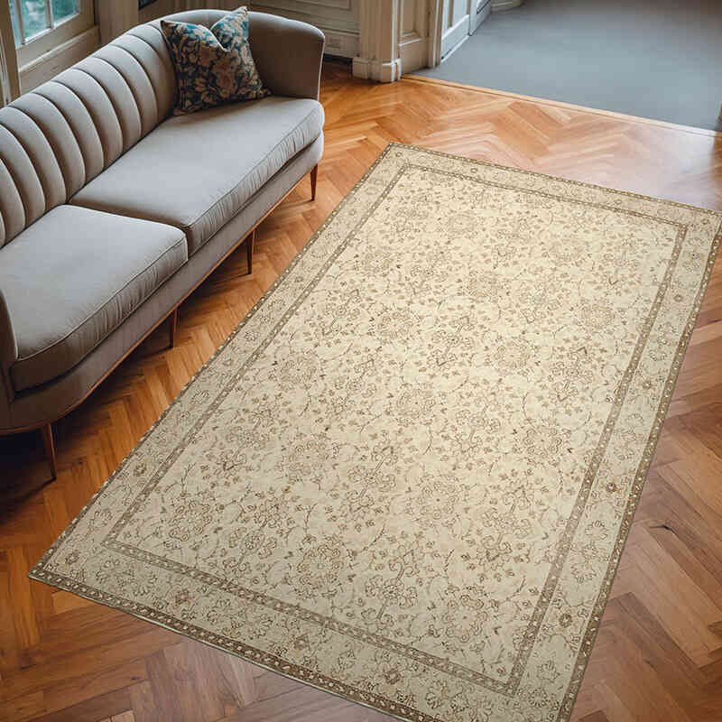 Alfombra Vintage Turca Anudada a Mano - 187 cm x 310 cm - K0074527