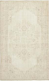Vintage Turkish Hand-Knotted Rug - 6' 3" x 10' 4" (75" x 124")