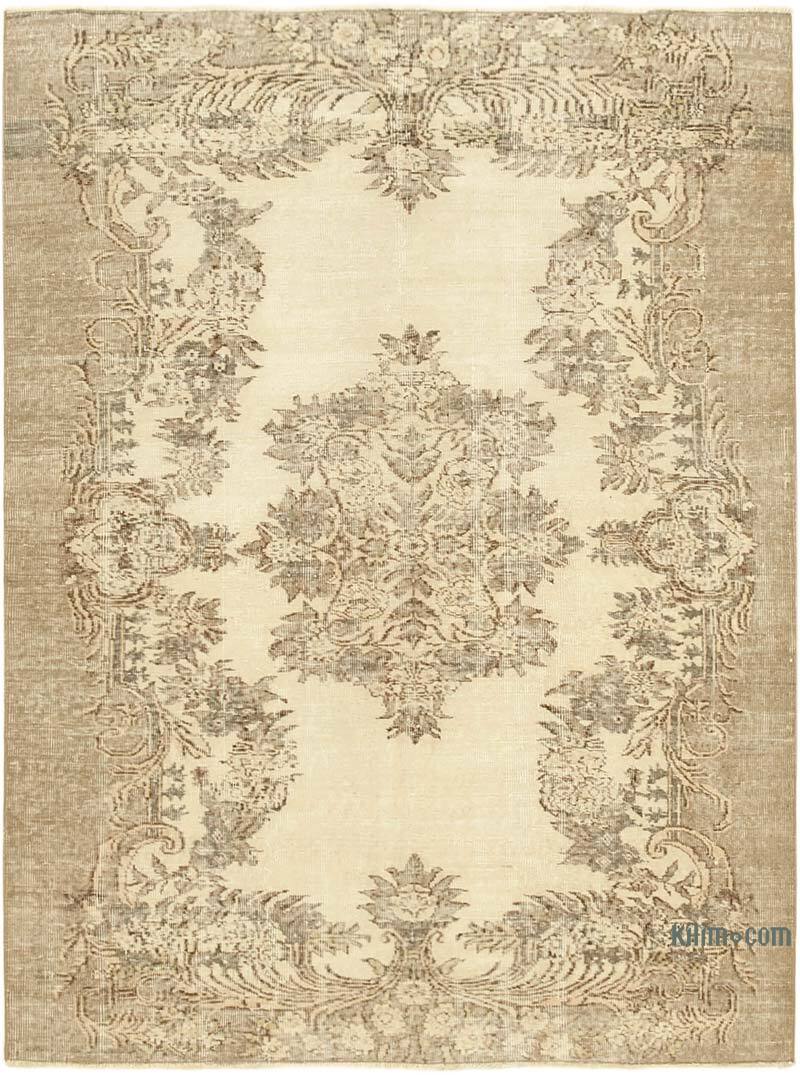 Vintage Turkish Hand-Knotted Rug - 5' 7" x 7' 7" (67" x 91") - K0074536