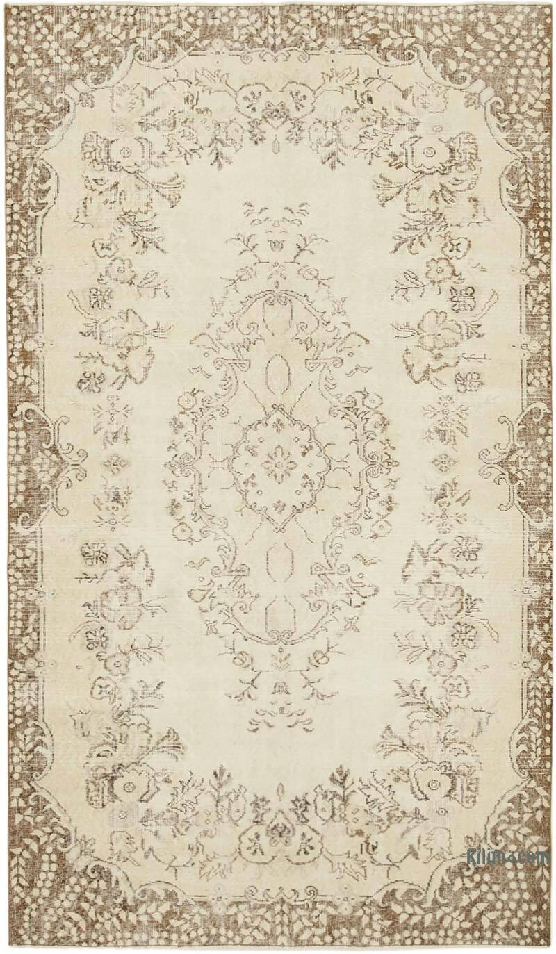 Vintage Turkish Hand-Knotted Rug - 5' 7" x 9' 6" (67" x 114") - K0074546