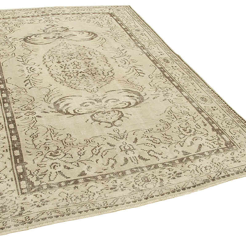 Alfombra Vintage Turca Anudada a Mano - 186 cm x 265 cm - K0074548