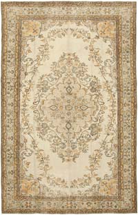 Vintage Turkish Hand-Knotted Rug - 6'  x 9' 7" (72" x 115")