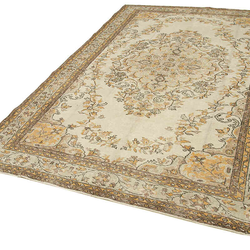 Vintage Turkish Hand-Knotted Rug - 6'  x 9' 7" (72" x 115") - K0074557