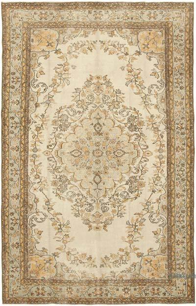 Alfombra Vintage Turca Anudada a Mano - 182 cm x 291 cm
