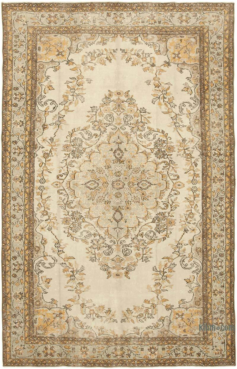 Vintage Turkish Hand-Knotted Rug - 6'  x 9' 7" (72" x 115") - K0074557