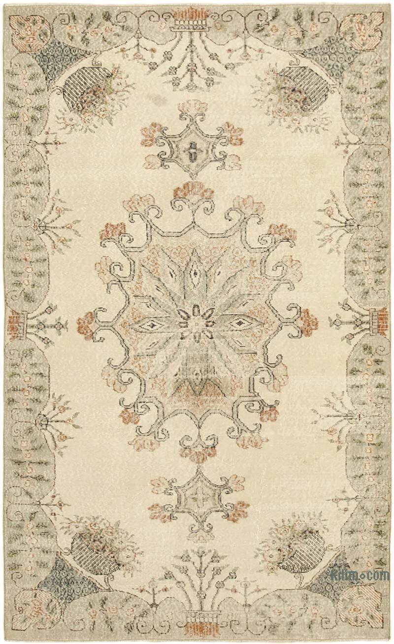 Alfombra Vintage Turca Anudada a Mano - 153 cm x 265 cm - K0074561