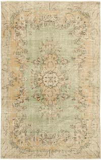Alfombra Vintage Turca Anudada a Mano - 198 cm x 311 cm