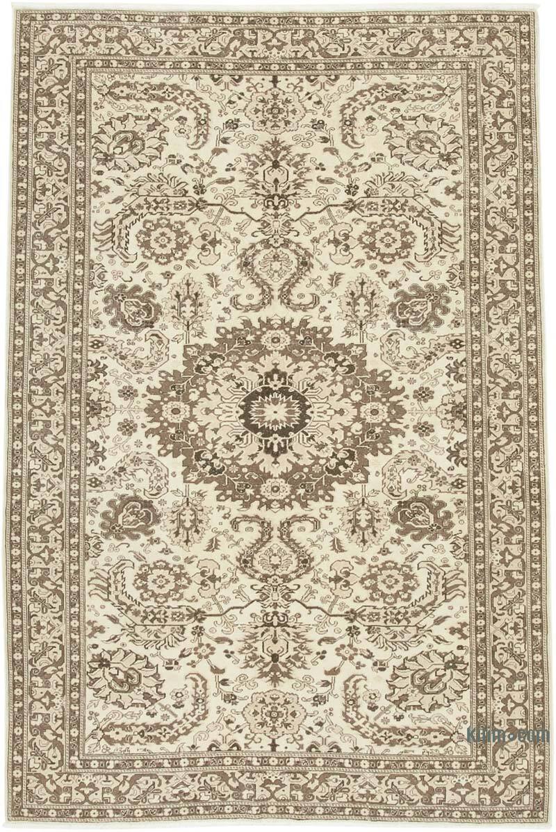 Vintage Turkish Hand-Knotted Rug - 6' 5" x 9' 9" (77" x 117") - K0074571