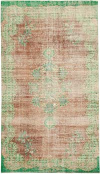 Vintage Turkish Hand-Knotted Rug - 5' 5" x 9' 5" (65" x 113")