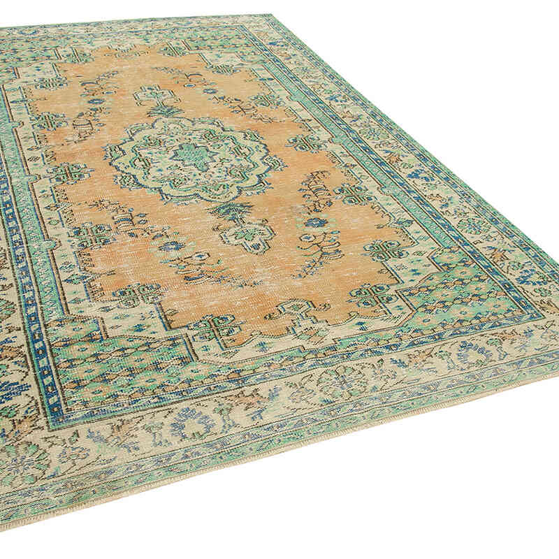 Vintage Turkish Hand-Knotted Rug - 6' 6" x 10' 2" (78" x 122") - K0074579