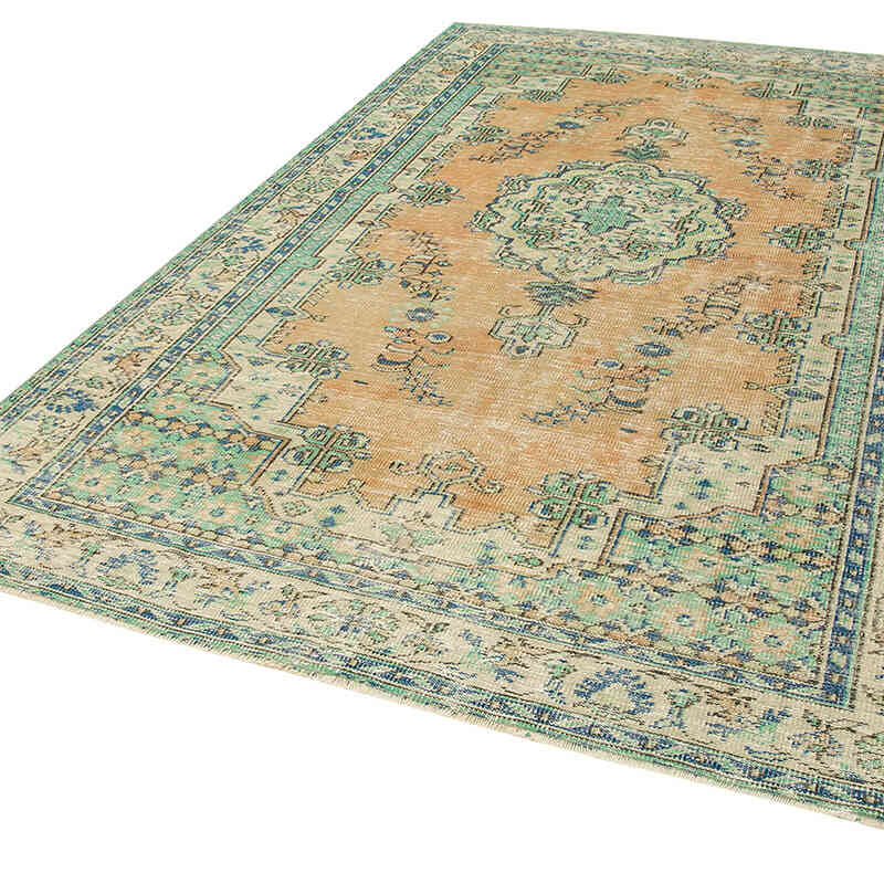 Vintage Turkish Hand-Knotted Rug - 6' 6" x 10' 2" (78" x 122") - K0074579