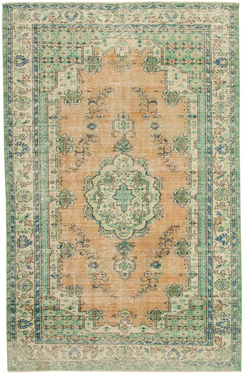 Vintage Turkish Hand-Knotted Rug - 6' 6" x 10' 2" (78" x 122") - K0074579