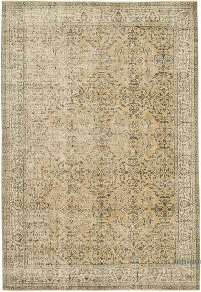 Alfombra Vintage Turca Anudada a Mano - 206 cm x 296 cm