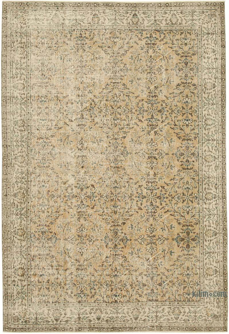 Vintage Turkish Hand-Knotted Rug - 6' 9" x 9' 9" (81" x 117") - K0074581