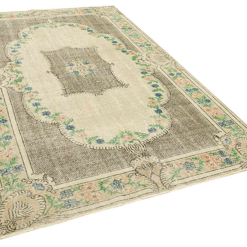 Alfombra Vintage Turca Anudada a Mano - 168 cm x 272 cm - K0074590
