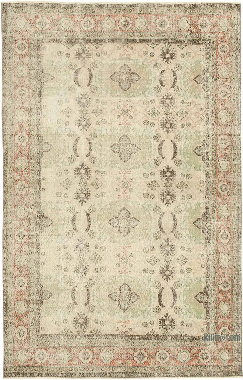 El Dokuma Vintage Halı - 196 cm x 313 cm - K0074591