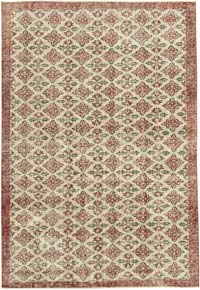 El Dokuma Vintage Halı - 186 cm x 275 cm
