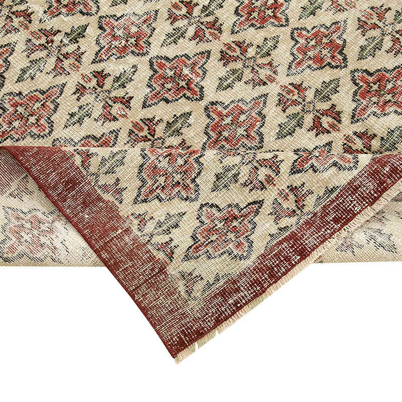 Vintage Turkish Hand-Knotted Rug - 6' 1" x 9'  (73" x 108") - K0074592