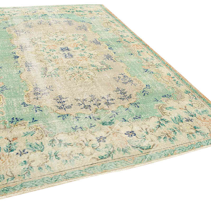 Alfombra Vintage Turca Anudada a Mano - 203 cm x 311 cm - K0074594