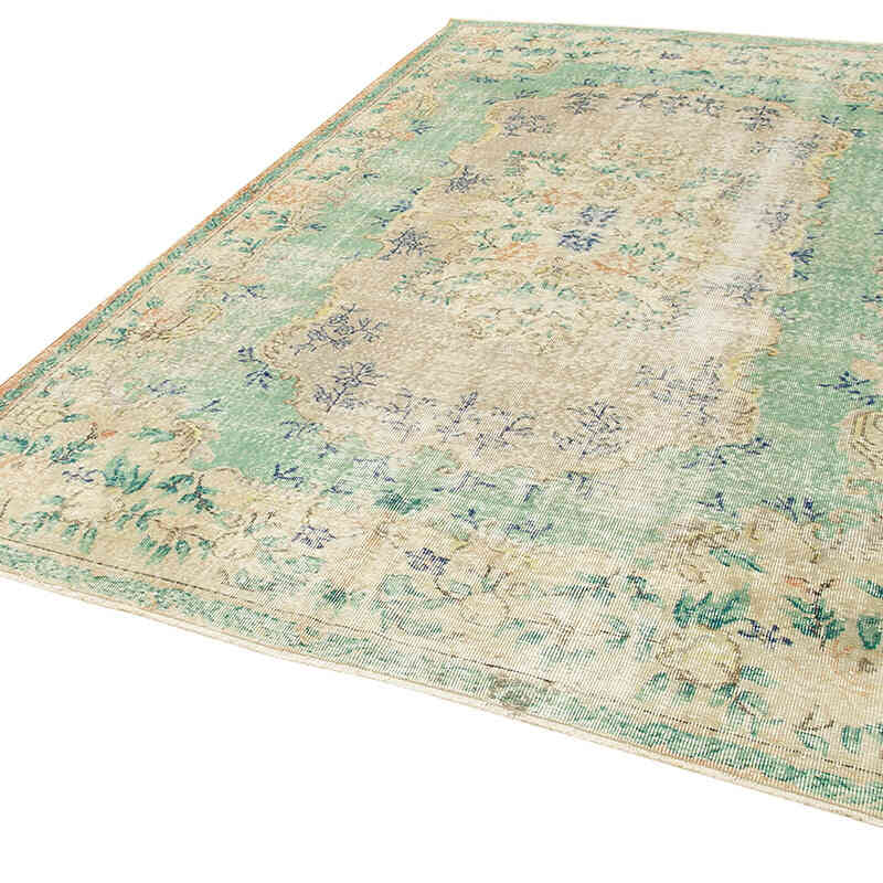 Alfombra Vintage Turca Anudada a Mano - 203 cm x 311 cm - K0074594