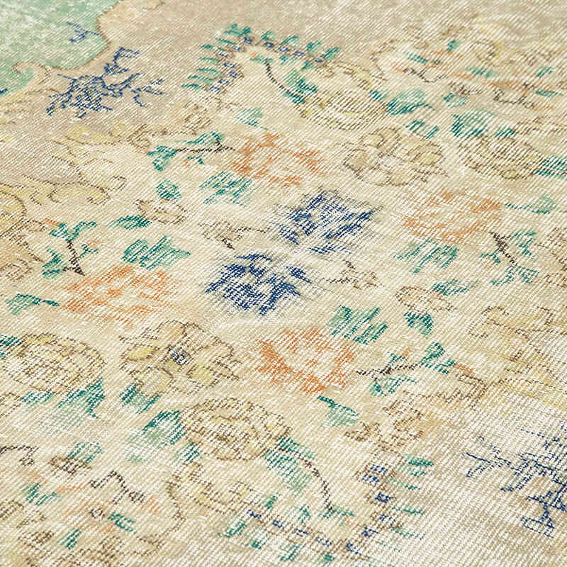 Alfombra Vintage Turca Anudada a Mano - 203 cm x 311 cm - K0074594