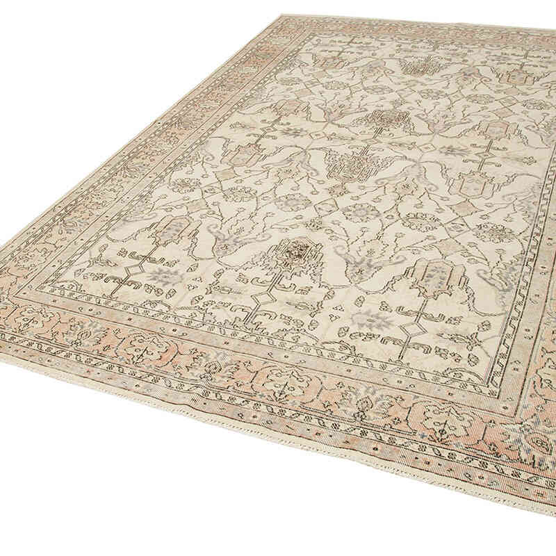 Vintage Turkish Hand-Knotted Rug - 6' 9" x 10'  (81" x 120") - K0074597