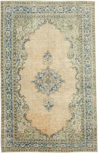 Vintage Turkish Hand-Knotted Rug - 6' 9" x 10' 8" (81" x 128")