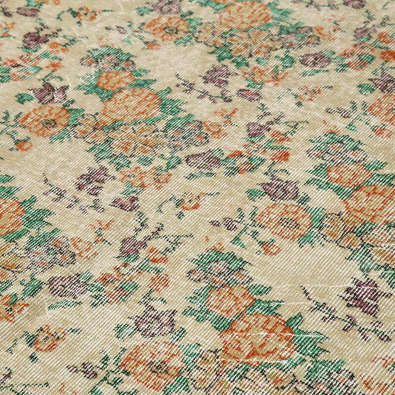 Alfombra Vintage Turca Anudada a Mano - 204 cm x 320 cm - K0074615