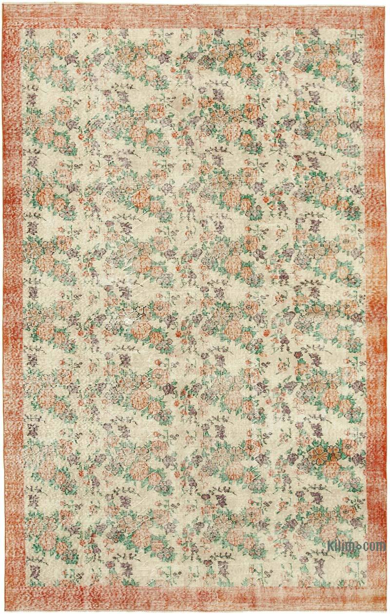Alfombra Vintage Turca Anudada a Mano - 204 cm x 320 cm - K0074615