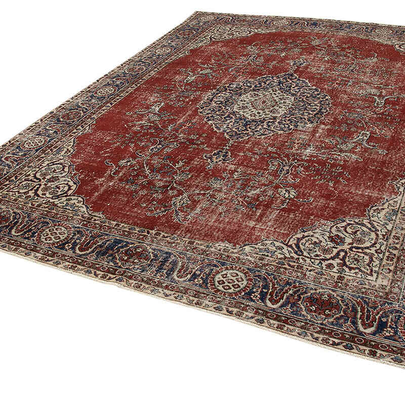 Vintage Turkish Hand-Knotted Rug - 8'  x 10' 10" (96" x 130") - K0074617