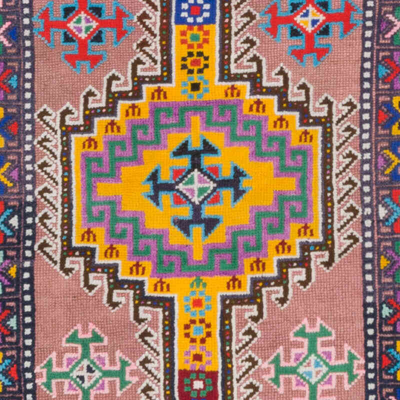 Vintage Tribal Runner Rug - 3'  x 12' 4" (36" x 148") - K0074619
