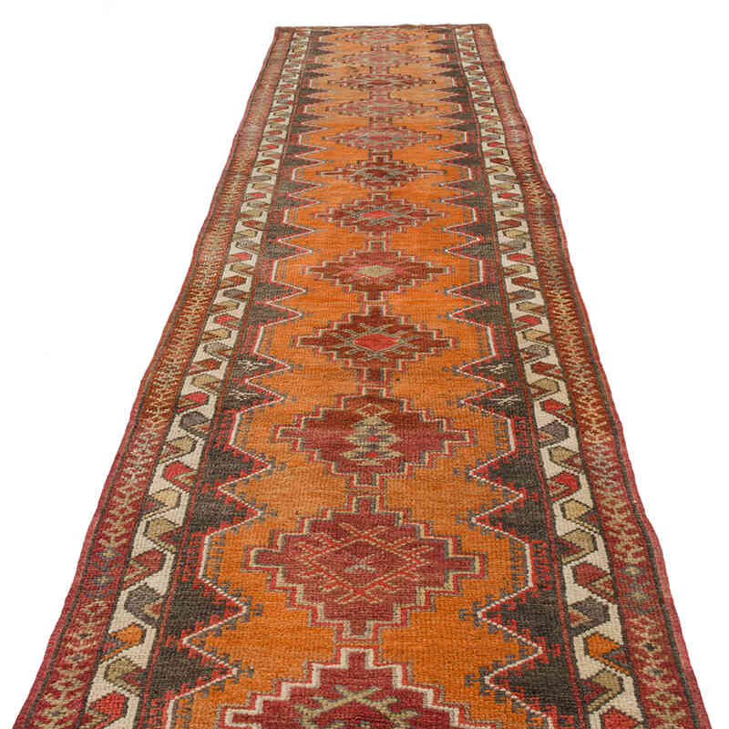 Alfombra Vintage de pasillo - 88 cm x 409 cm - K0074620