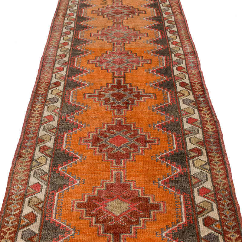 Alfombra Vintage de pasillo - 88 cm x 409 cm - K0074620