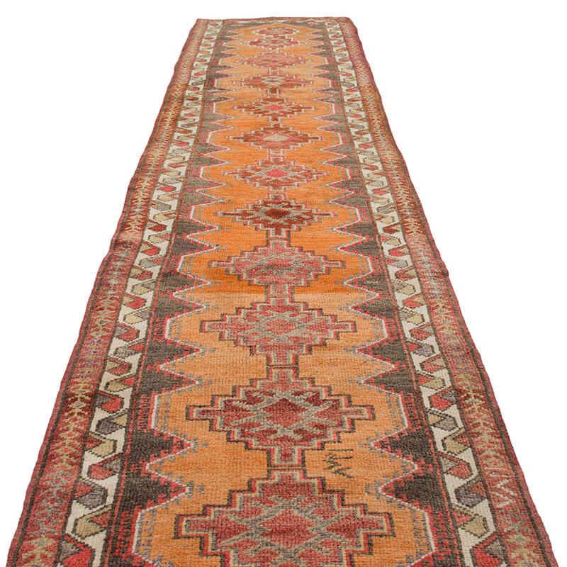 Alfombra Vintage de pasillo - 88 cm x 409 cm - K0074620