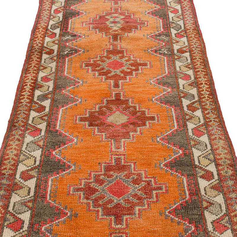 Alfombra Vintage de pasillo - 88 cm x 409 cm - K0074620
